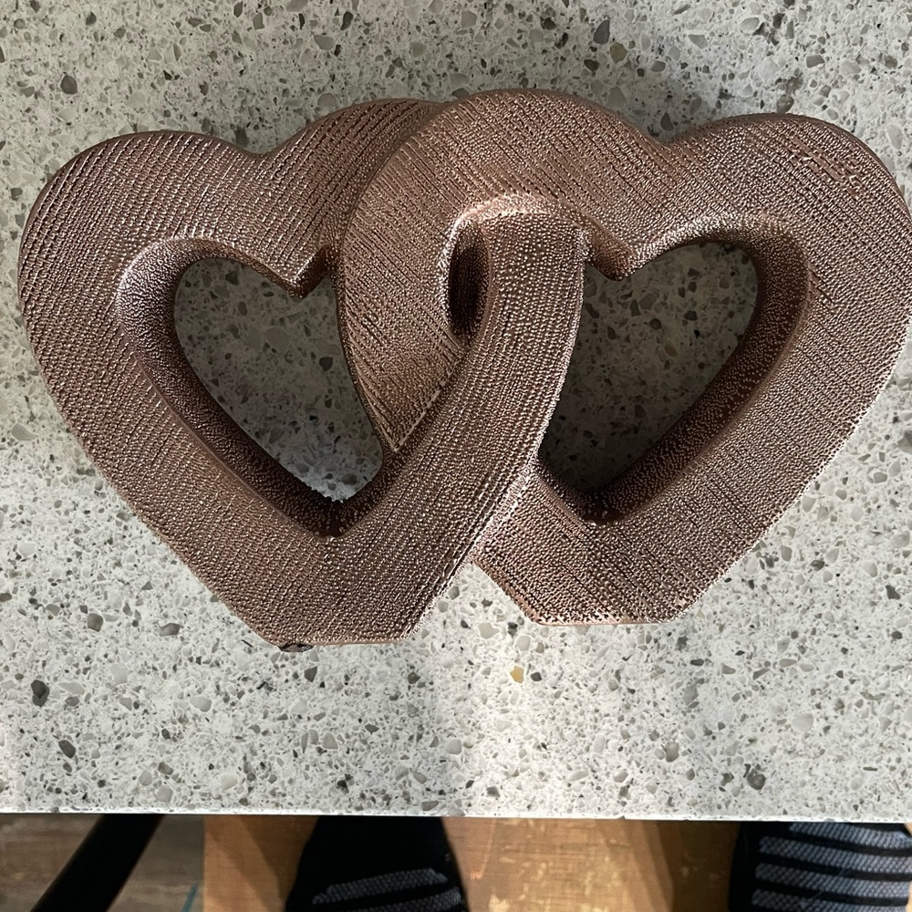 Interlocking Heart Sculpture